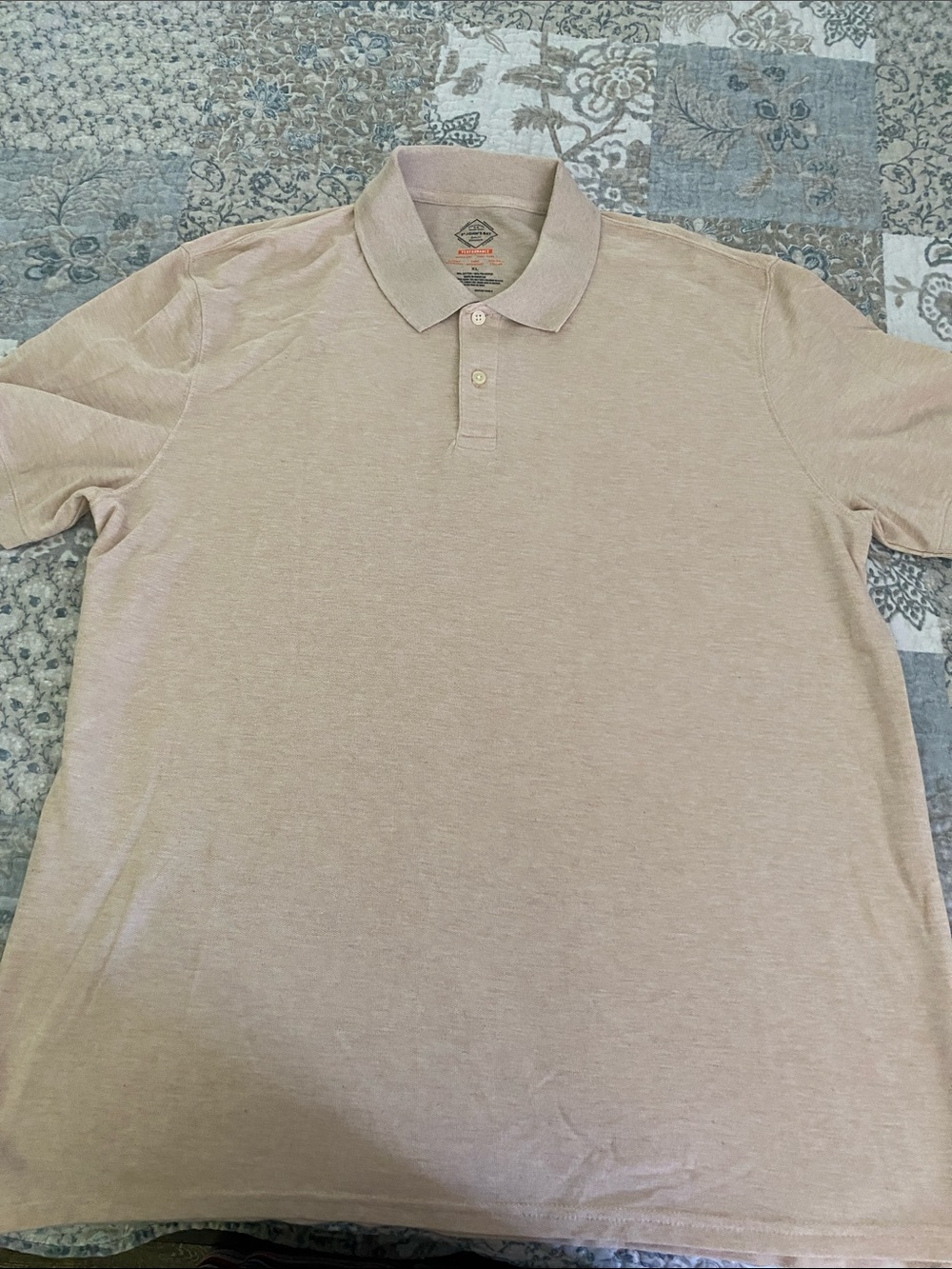 St. John's Bay Beige Short-Sleeve Polo